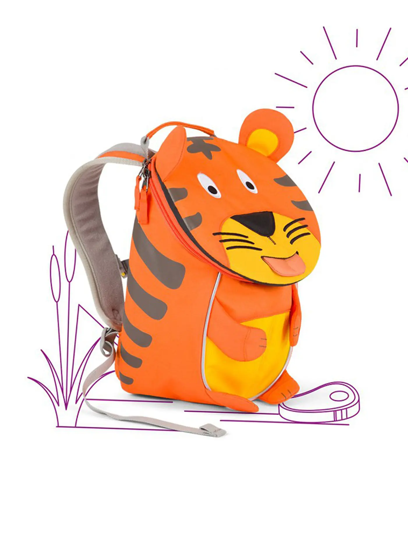 AFFENZAHN | Kinder Rucksack Kleiner Freund - WDR Ente | orange